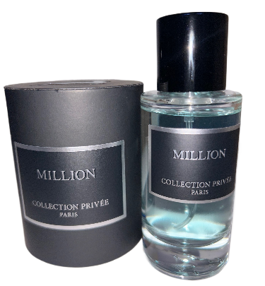 Flacon d'Eau de Parfum One Million 50ml de la Collection Privée Paris, fragrance pour homme avec des notes élégantes et sophistiquées.